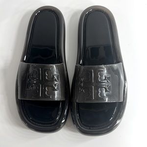 Tory Burch black jelly slides